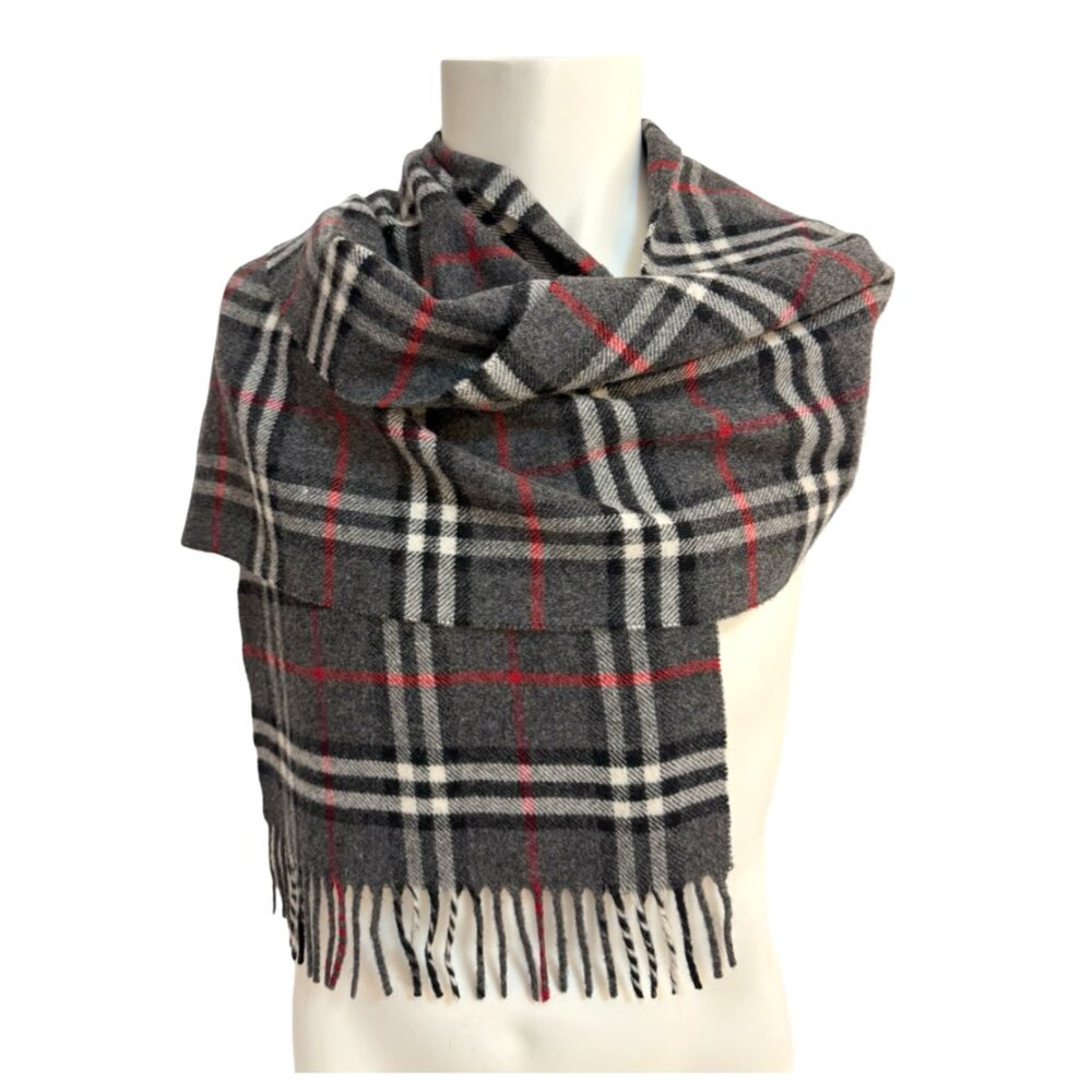 Danier 100% Extra Fine Merino Wool Plaid Scarf • Made in Italy 🇮🇹